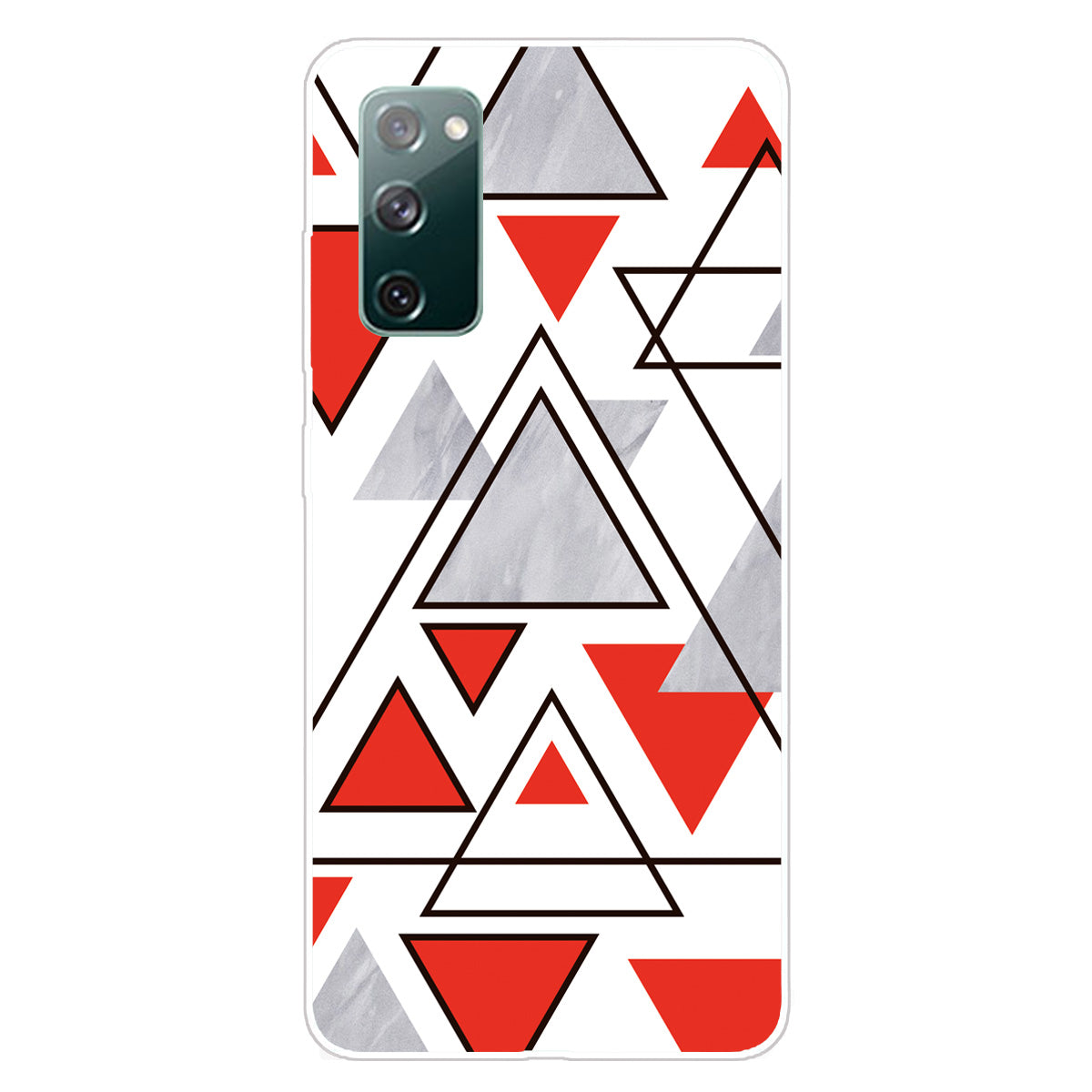 Triangle Marble Pattern Soft TPU Shockproof Phone Back Cover Case for Samsung Galaxy S20 FE/S20 FE 5G/S20 Lite/S20 FE 2022 - Style K Triangle Marble Pattern Soft TPU Shockproof Phone Back Cover Case for Samsung Galaxy S20 FE/S20 FE 5G/S20 Lite/S20 FE 2022 - Style K